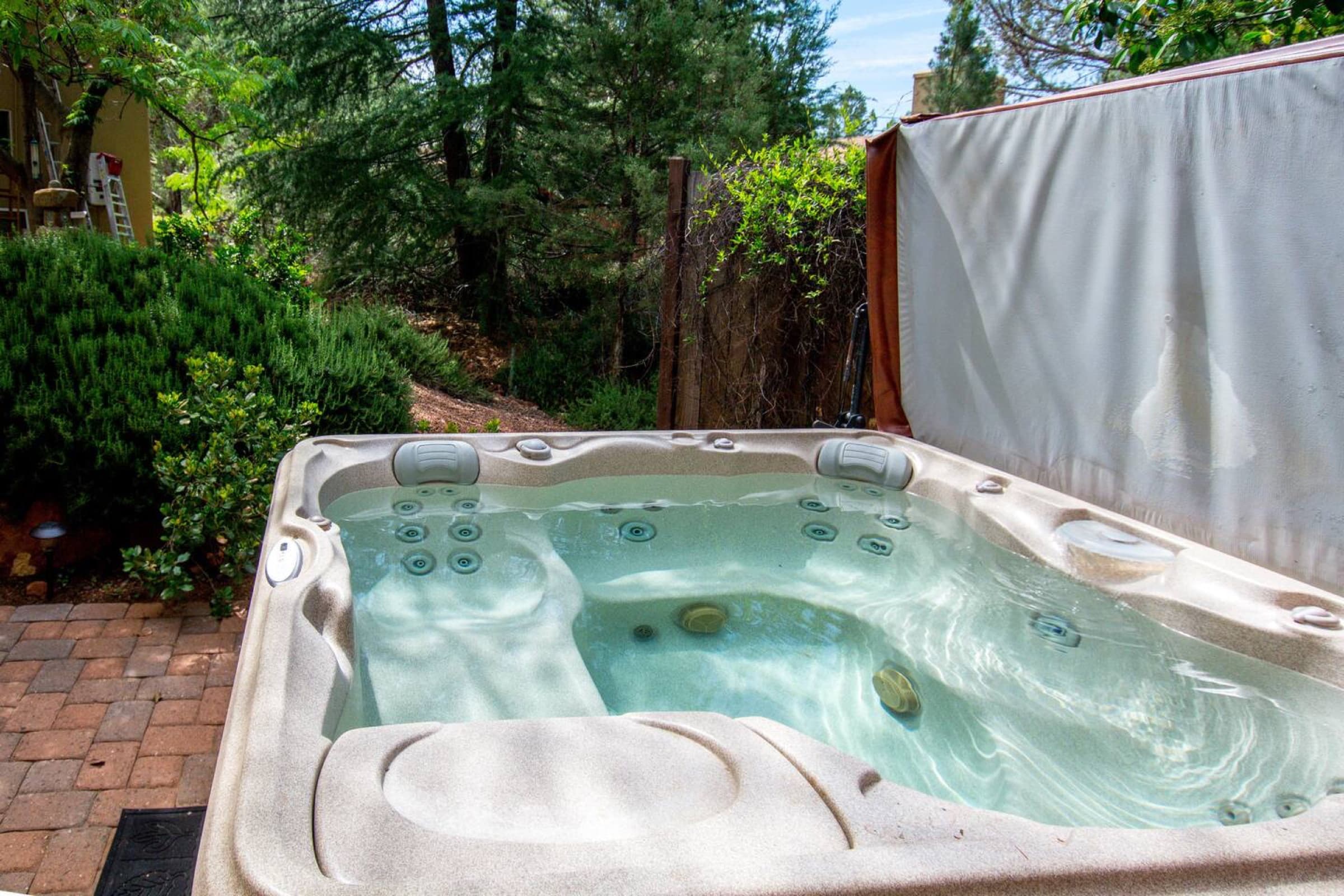 Private stargazing hot tub