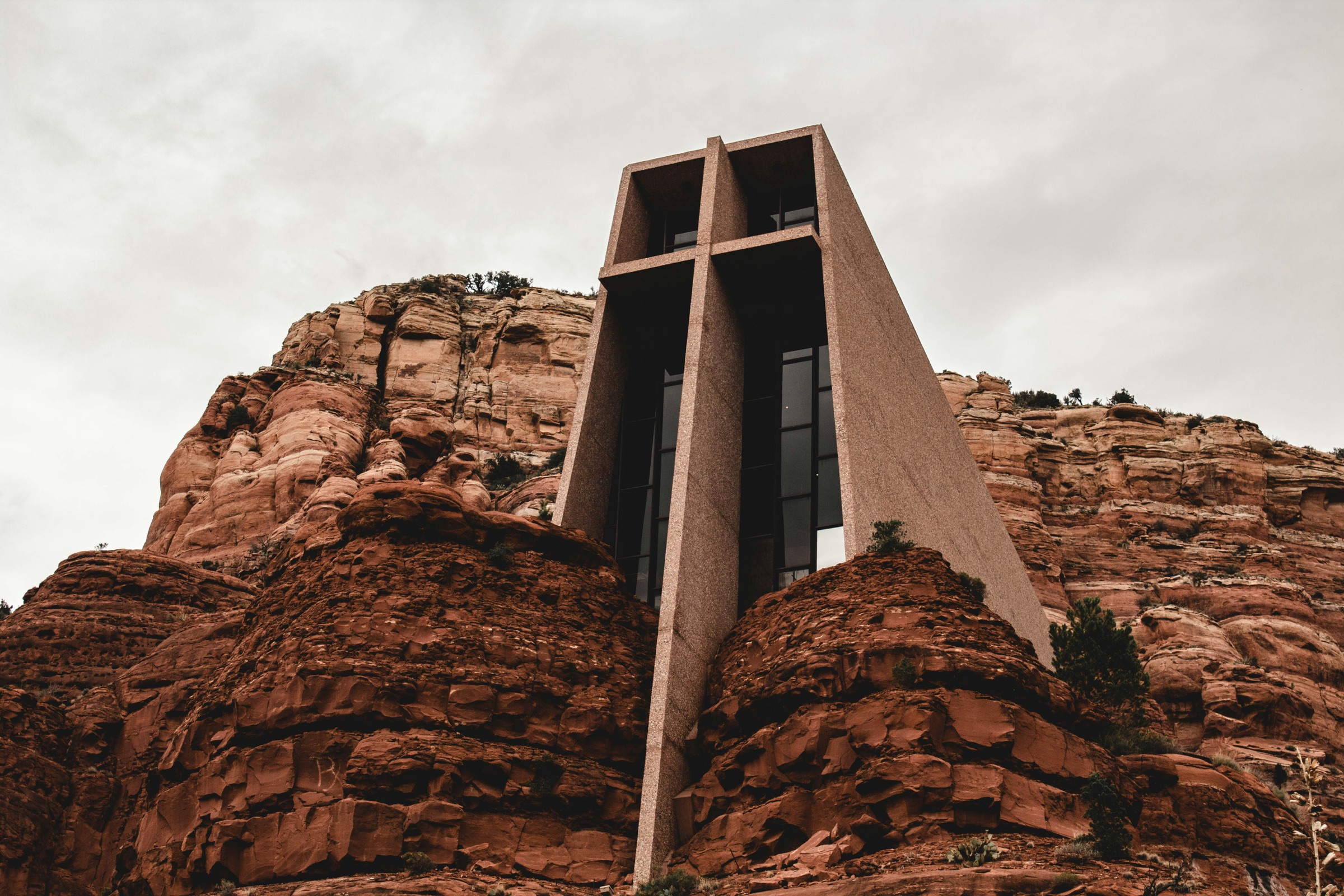 Chapel of the Holy Cross, carved into the red rocks of Sedona
